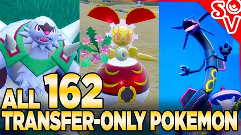 all transferable pokemon in scarlet and violet dlc